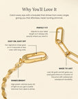 Gold Confetti Chain Bracelet