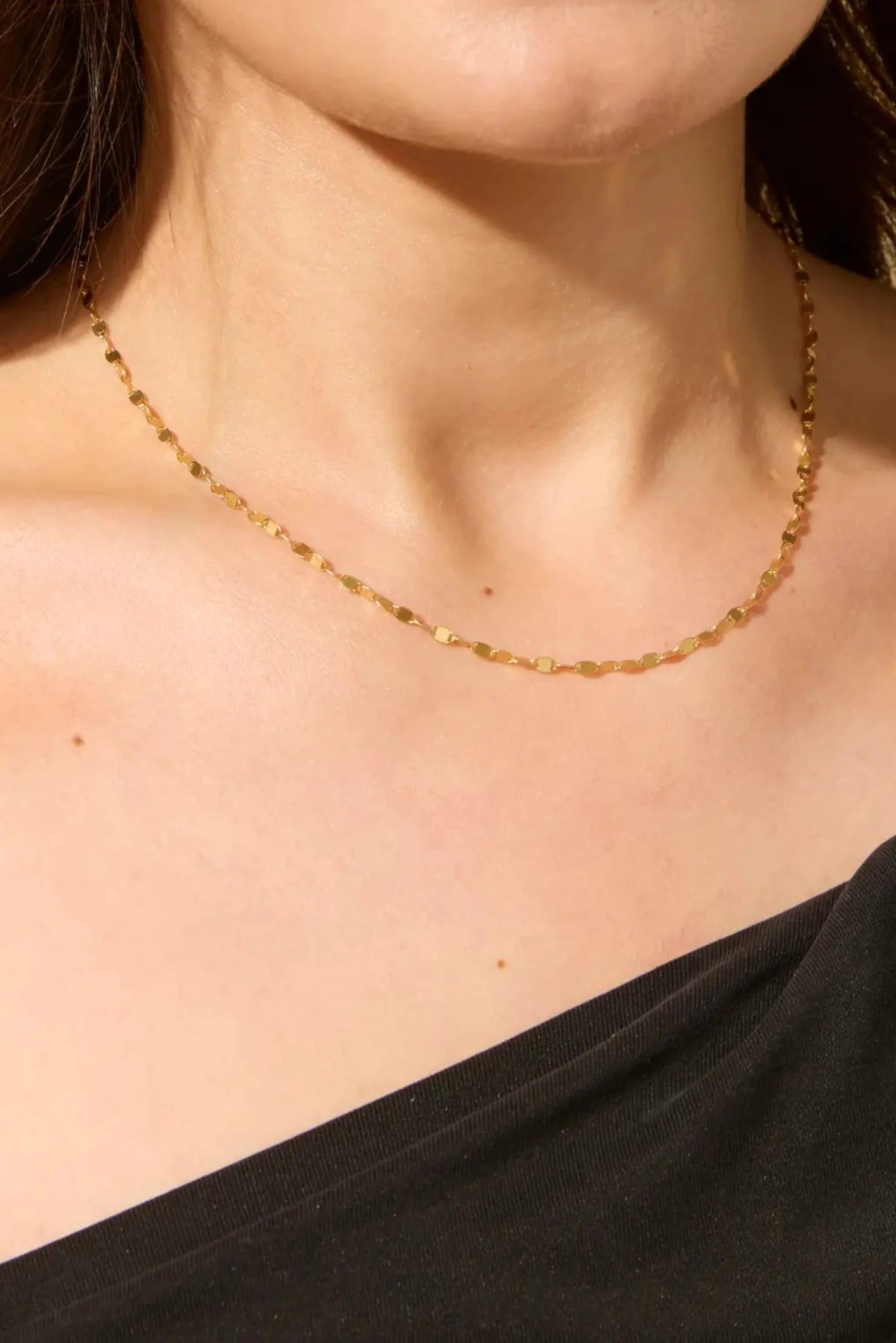Gold Confetti Chain Necklace