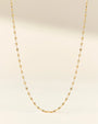 Gold confetti necklace – elegant everyday jewelry for women with frustration-free clasp