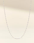 Silver confetti necklace for women – dainty and durable everyday jewelry gift idea