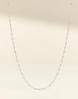 Silver Confetti Chain Necklace