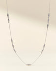 Silver Croissant Necklace