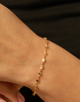 Gold Confetti Chain Bracelet