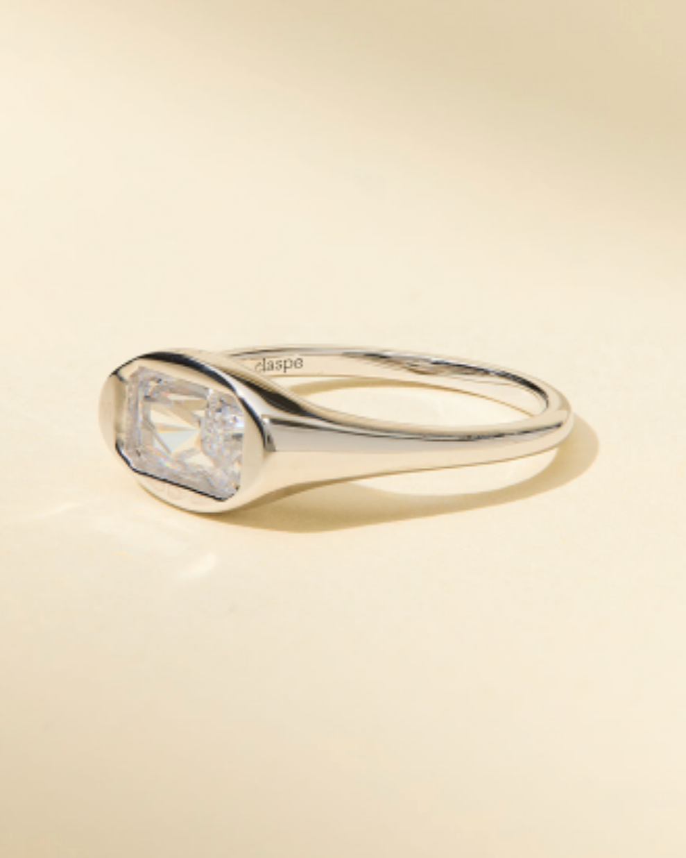 Silver signature ring