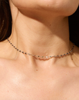 Silver Confetti Chain Necklace