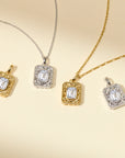 Stack of gold and silver pendant necklaces – effortlessly adds sparkle and elevates any everyday necklace look