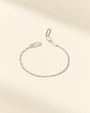 Mixed media silver bracelet for women – magnetic clasp alternative with Claspe’s frustration-free closure, perfect for everyday luxury - rollo chain box chain
