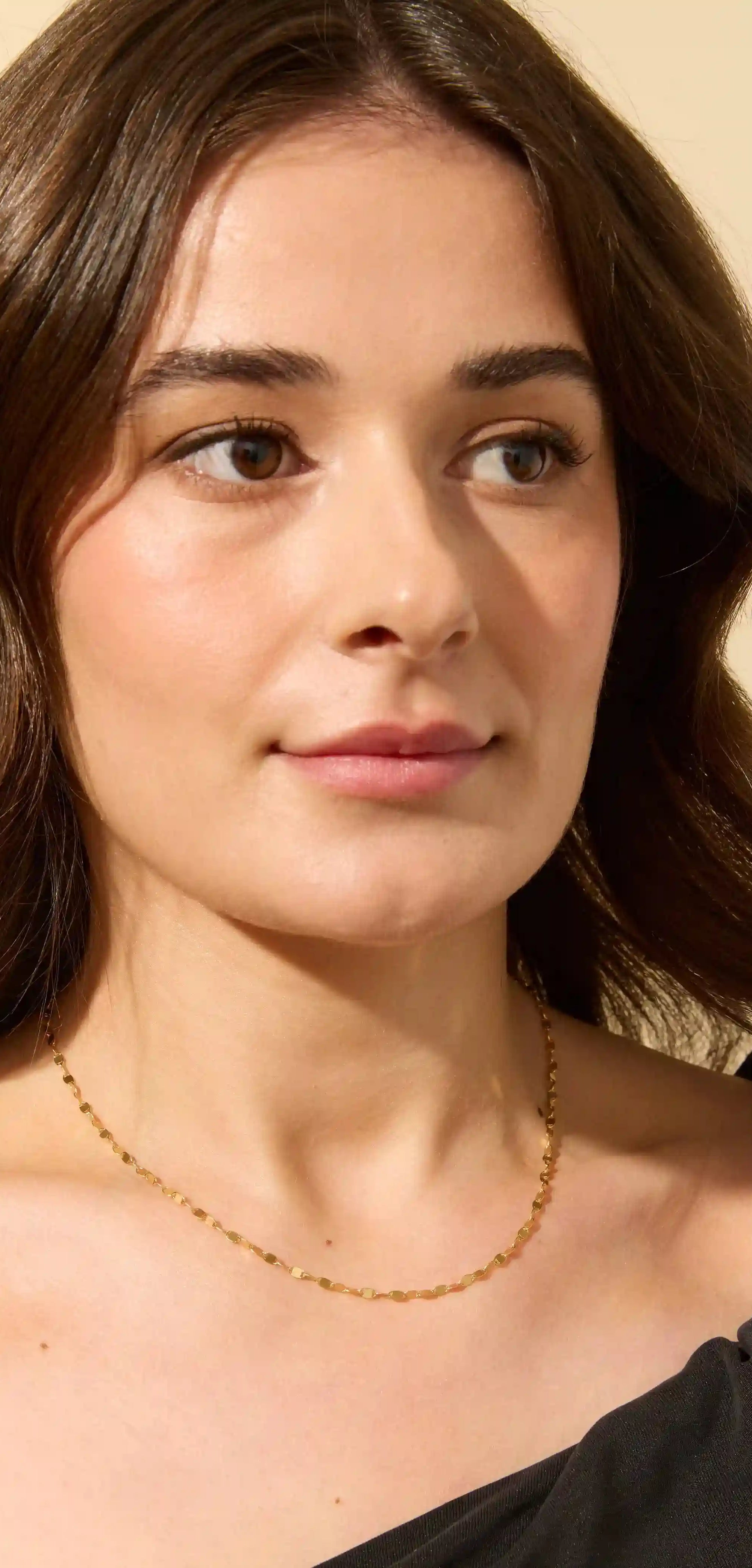 Gold Confetti Chain Necklace