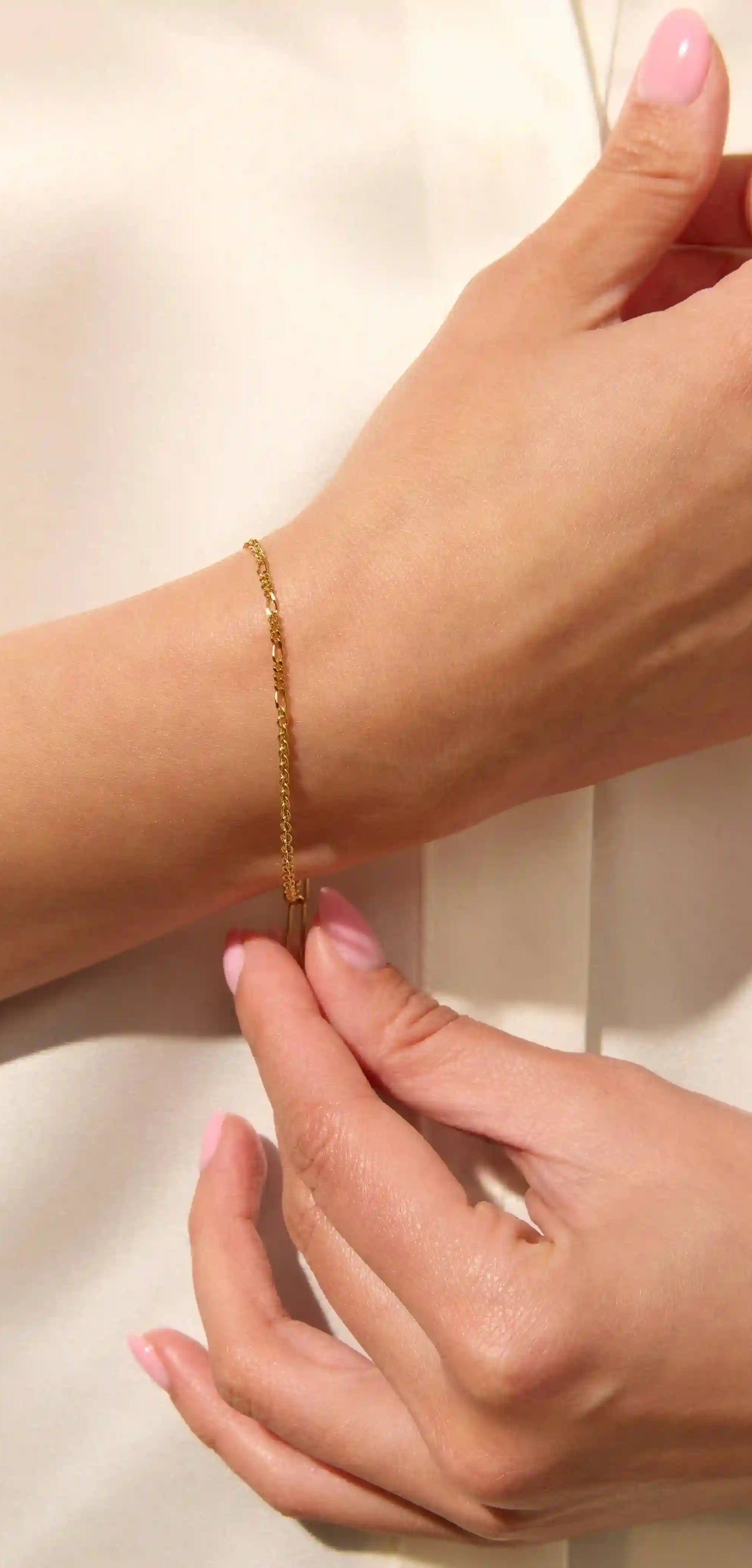 Gold Mixed Media Chain Bracelet