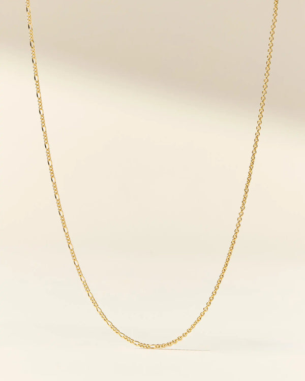 Gold Mixed Media Chain Necklace