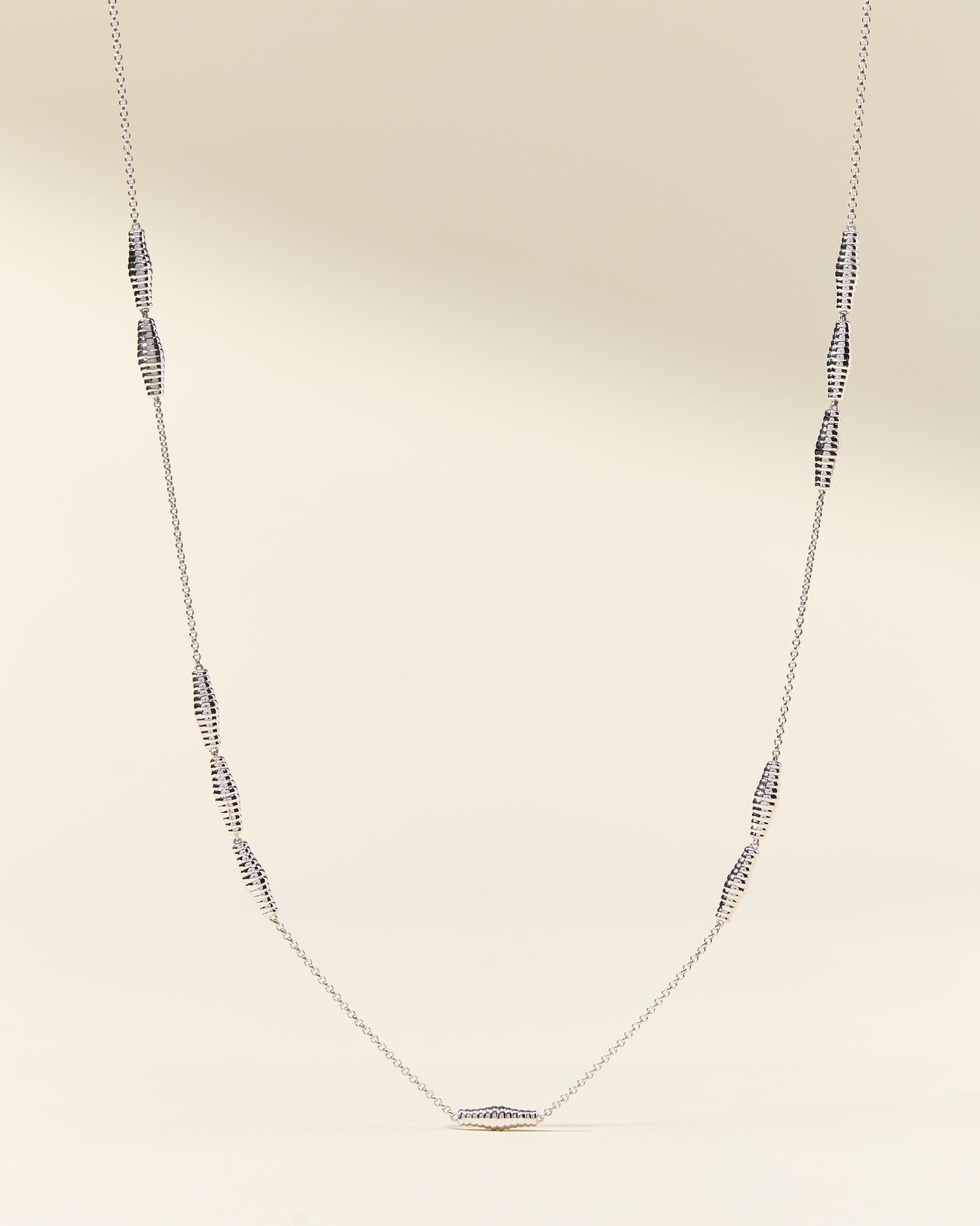 Silver Croissant Necklace