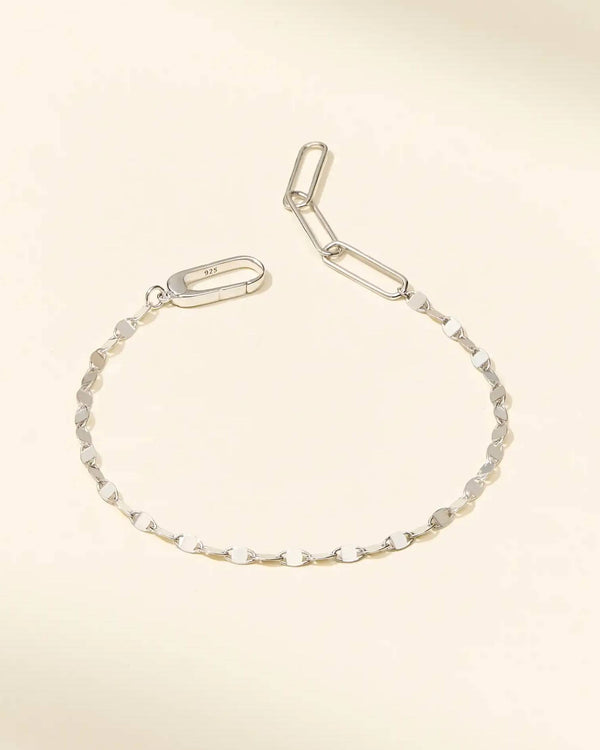 Silver Confetti Chain Bracelet