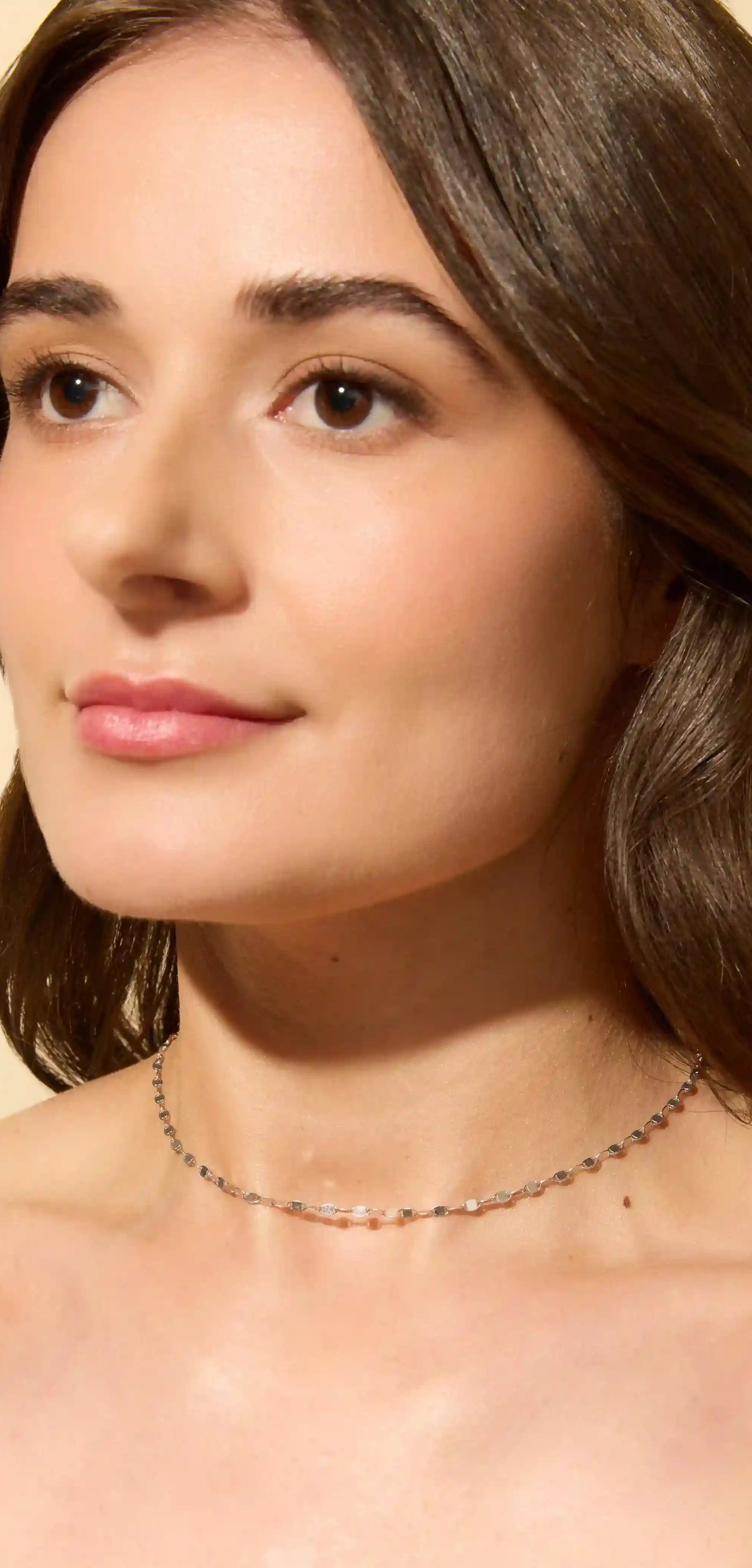 Silver Confetti Chain Necklace