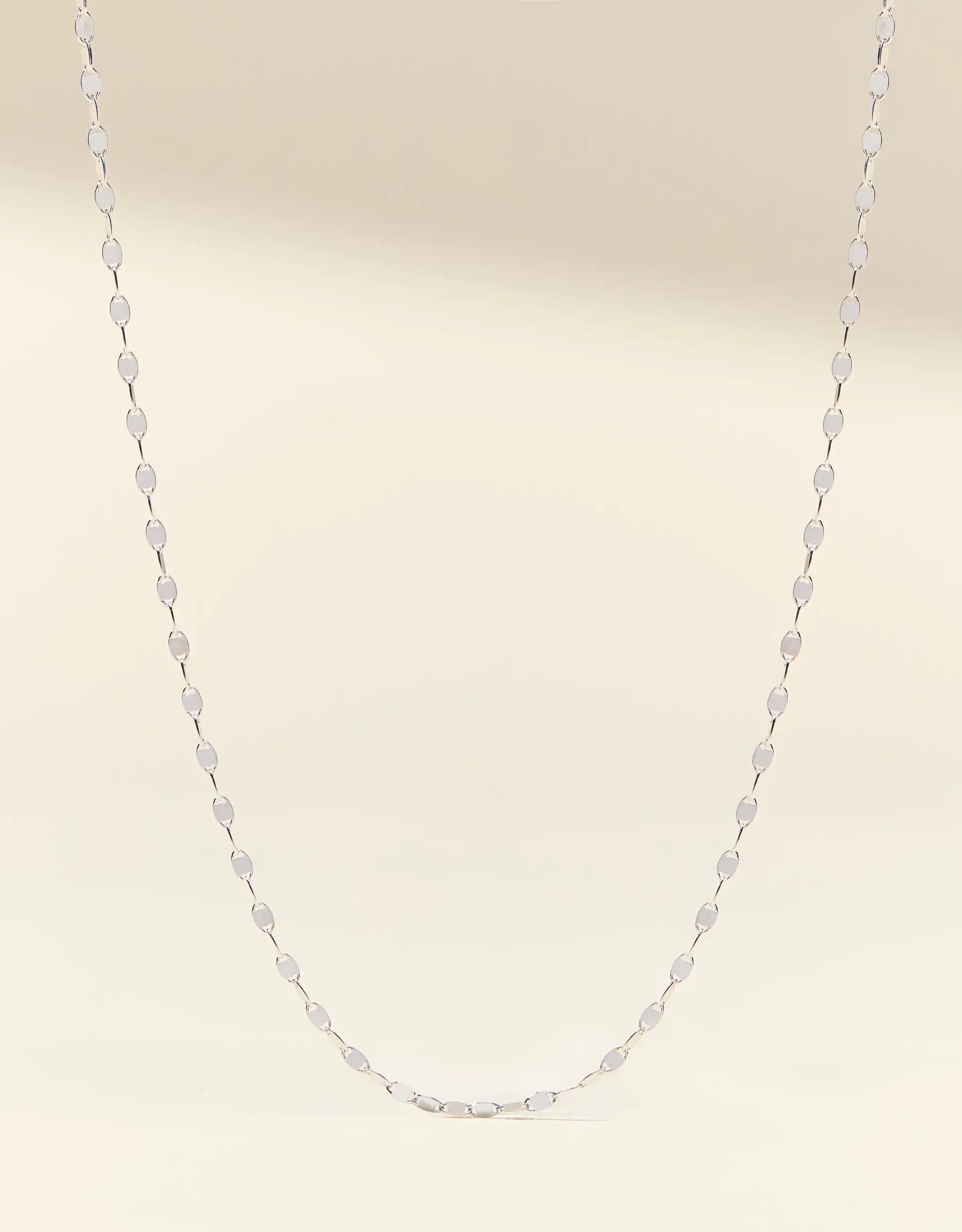 Silver Confetti Chain Necklace
