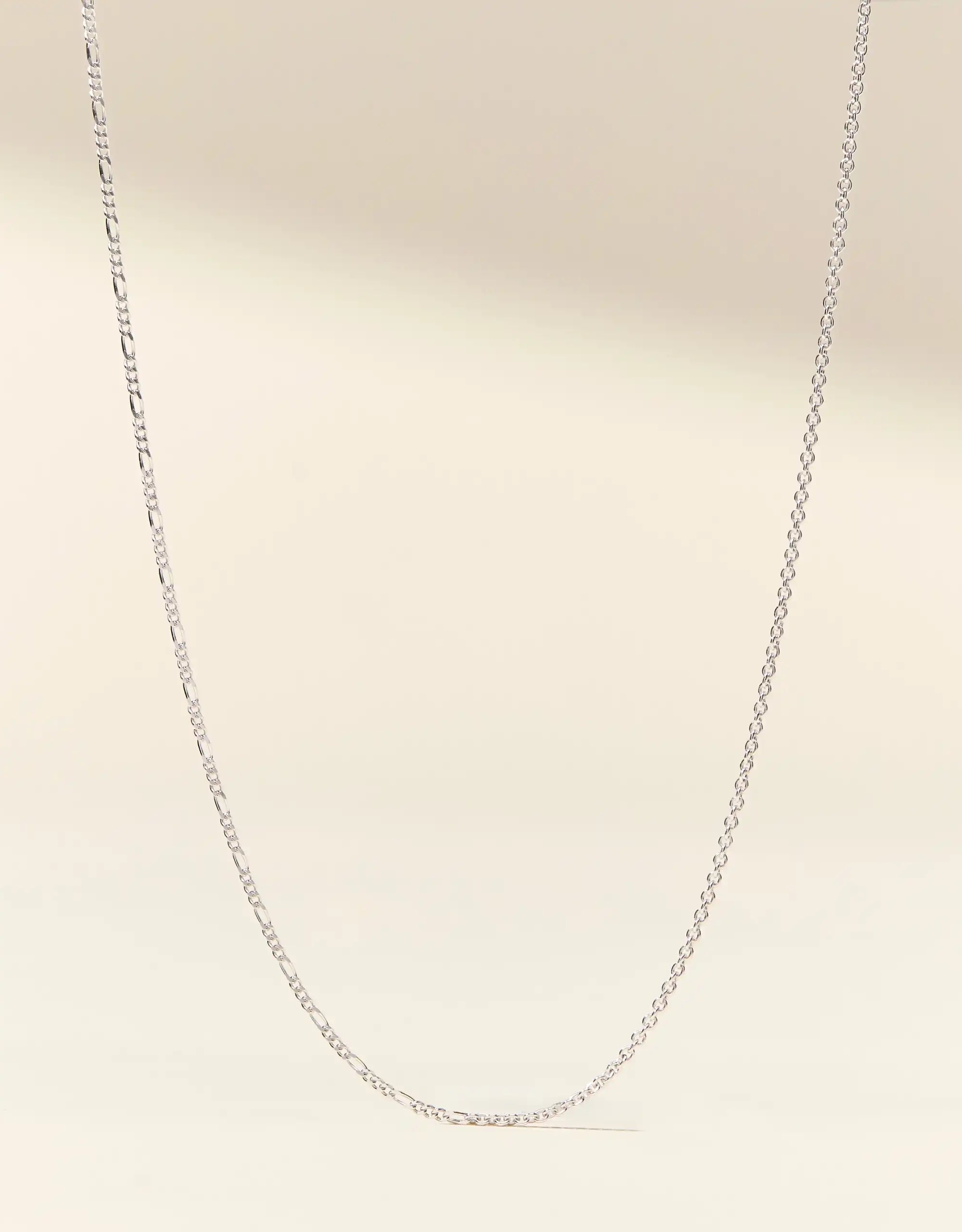 Silver Mixed Media Chain Necklace