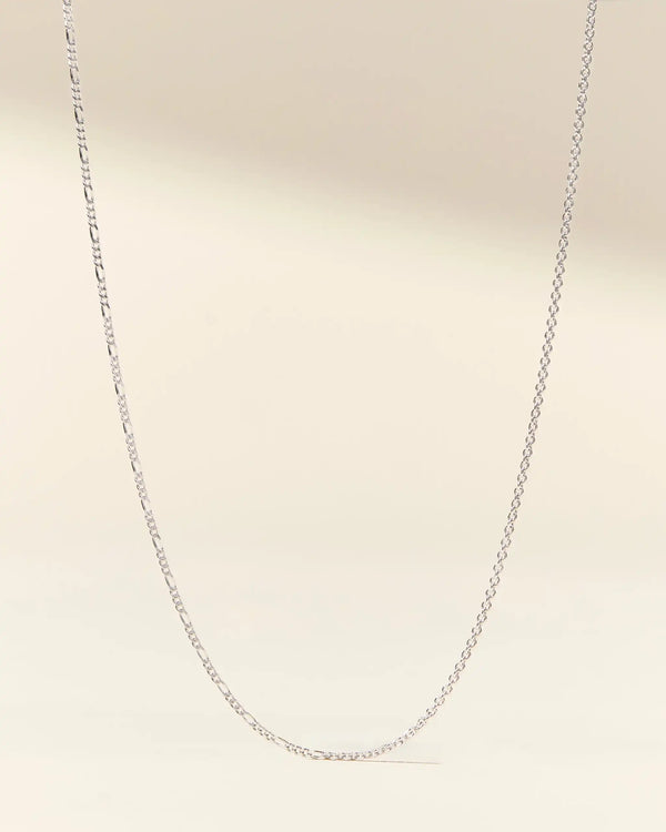 Silver Mixed Media Chain Necklace